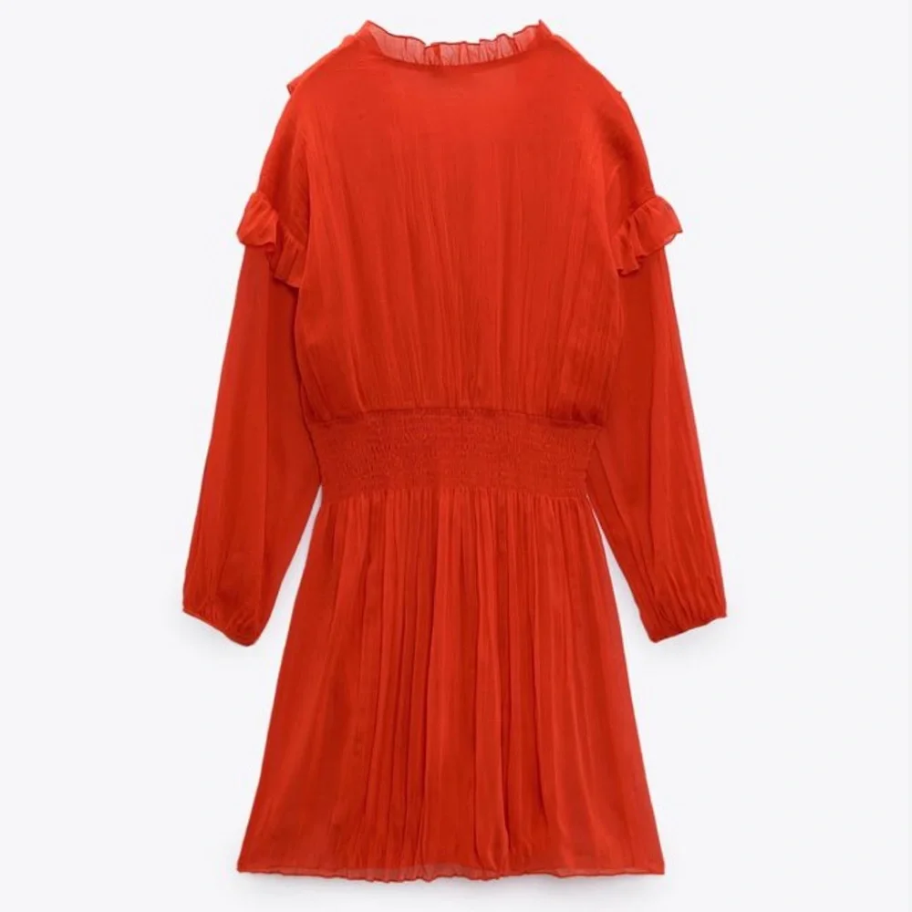 Red Ruffled dress - Picture 2 of 4